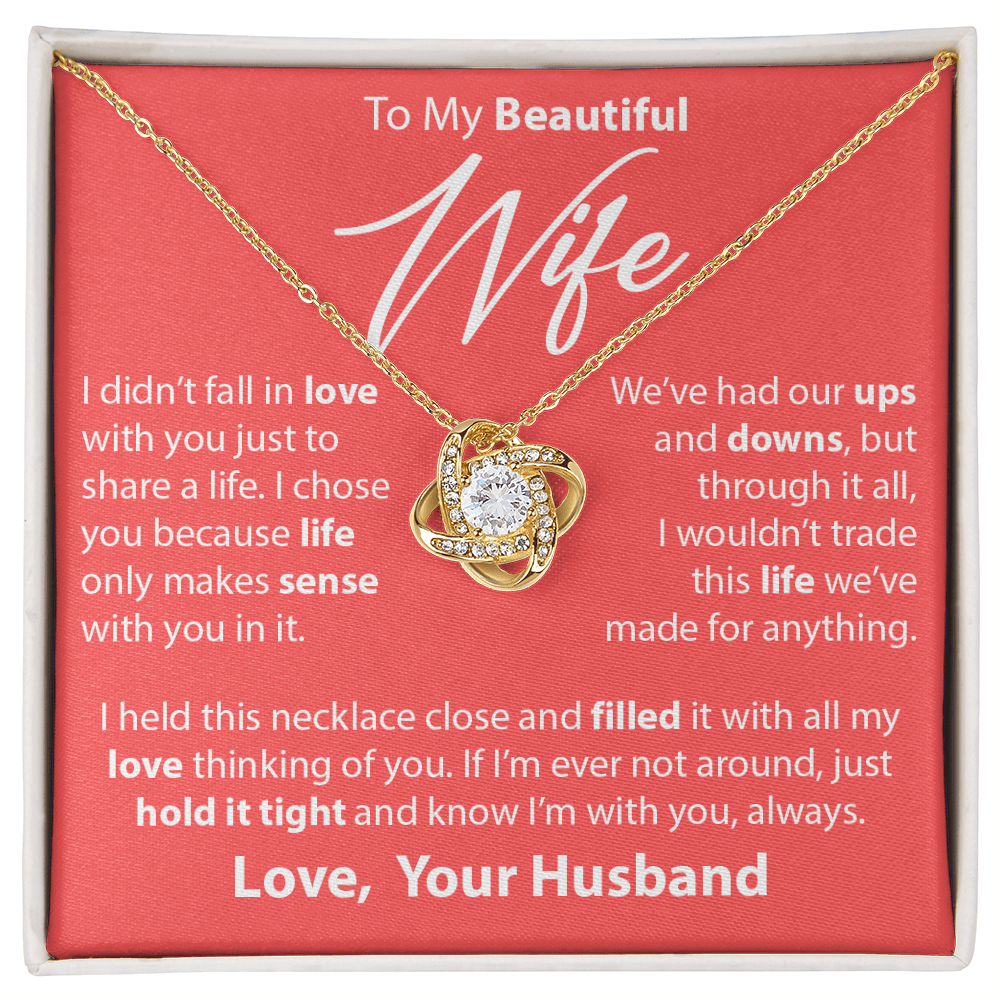 Gift for Wife from Husband - "I Chose You" Necklace