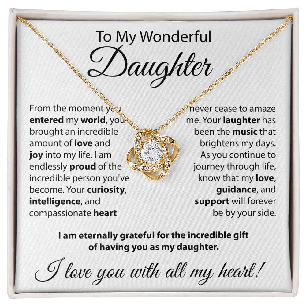 Gift for Daughter - "From The Moment You Entered The World" Necklace