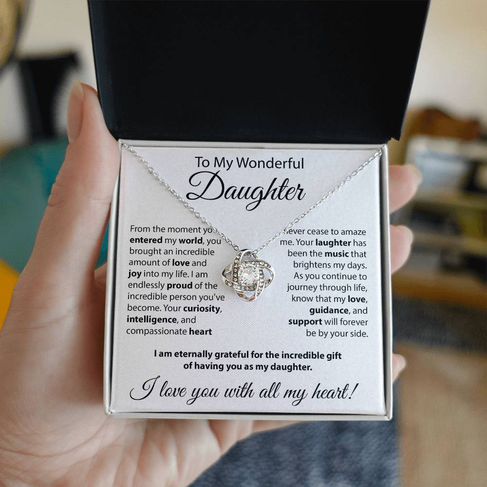 Gift for Daughter - "From The Moment You Entered The World" Necklace