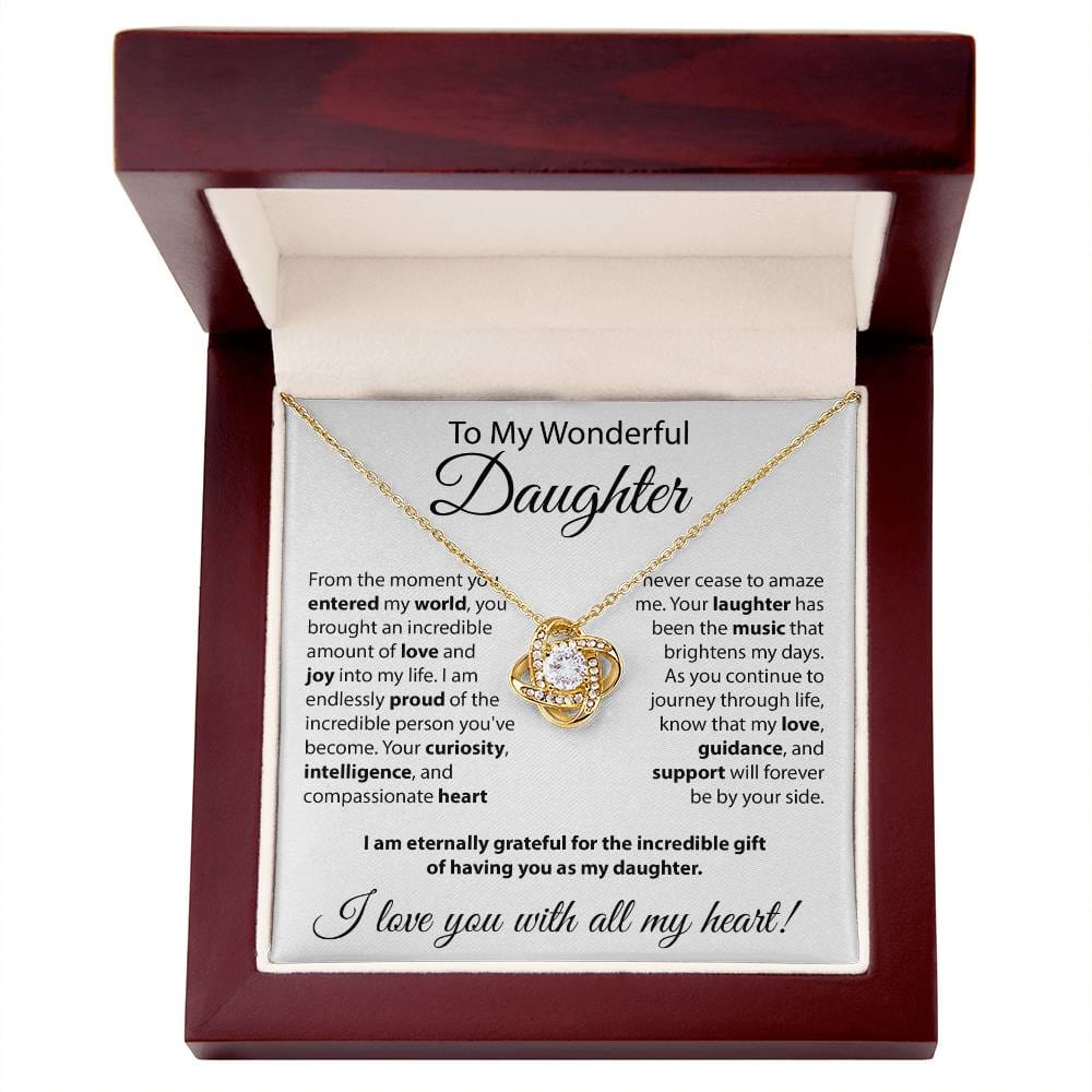 Gift for Daughter - "From The Moment You Entered The World" Necklace