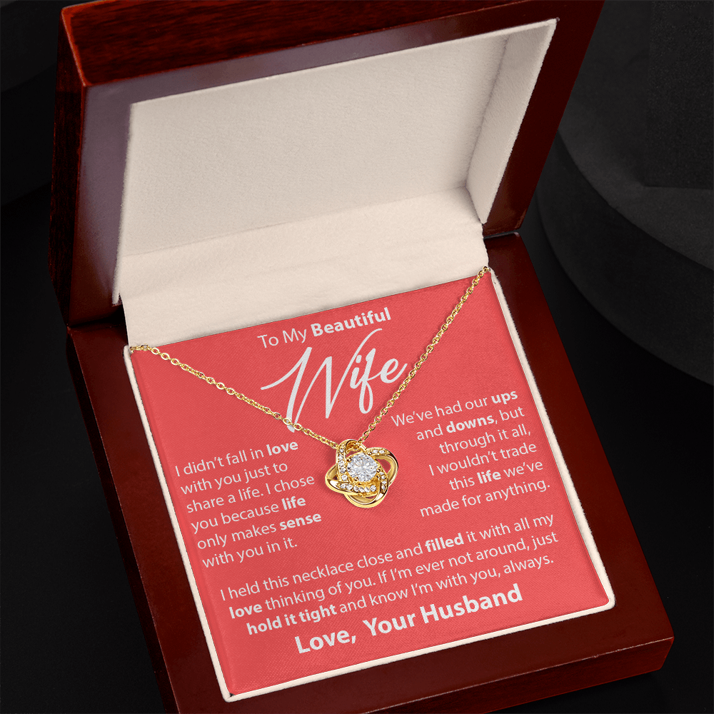 Gift for Wife from Husband - "I Chose You" Necklace