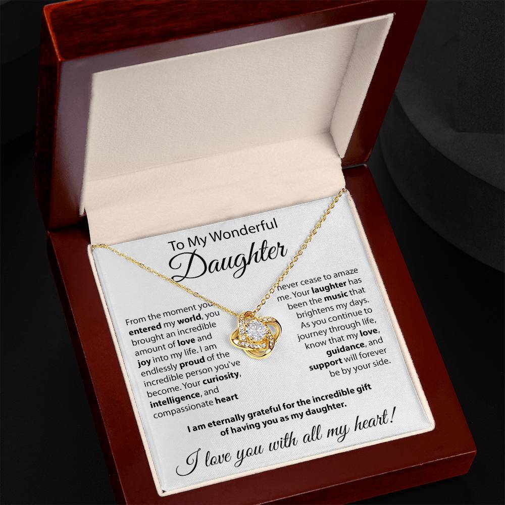 Gift for Daughter - "From The Moment You Entered The World" Necklace