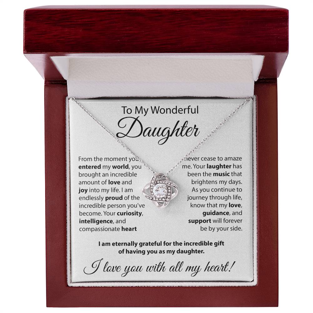 Gift for Daughter - "From The Moment You Entered The World" Necklace