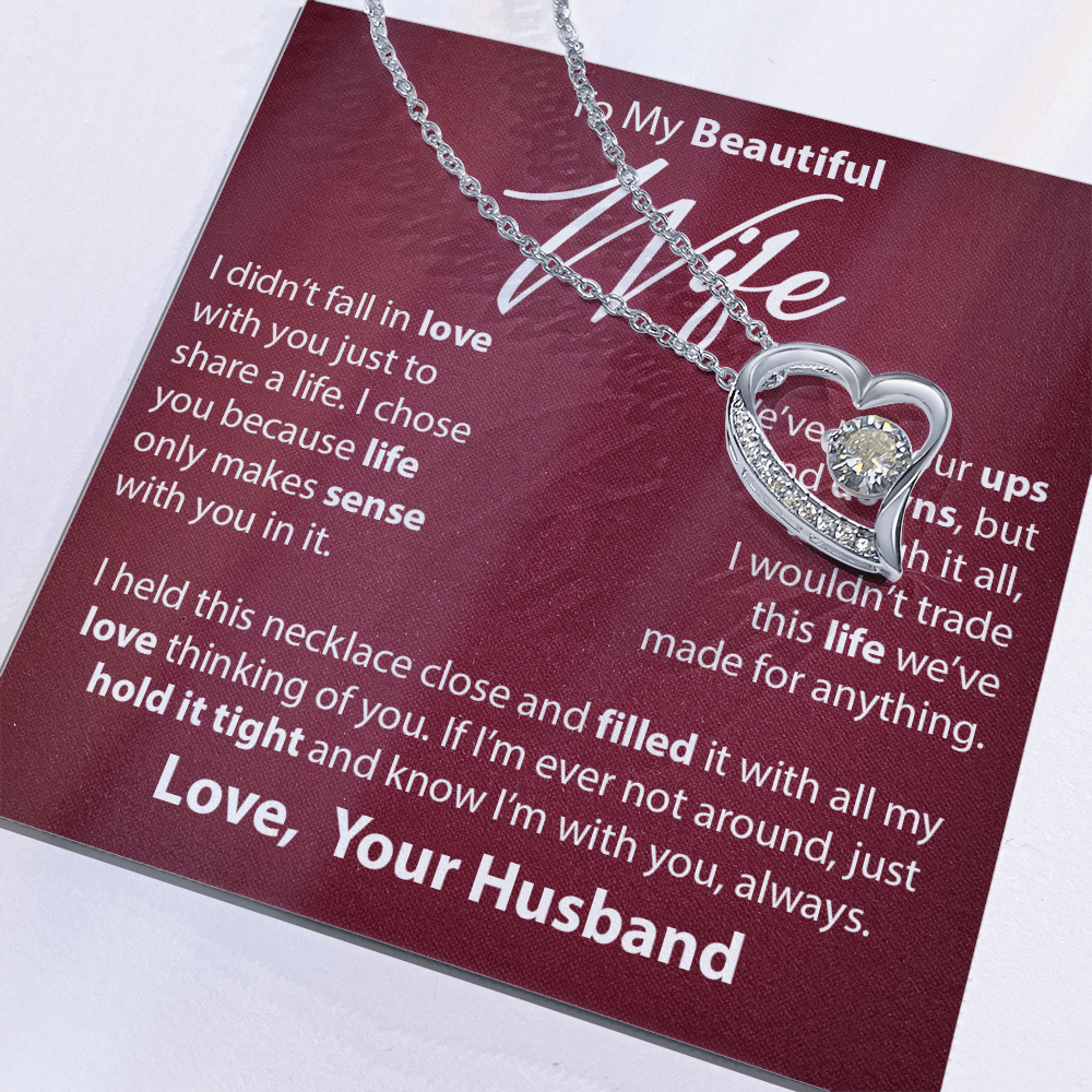 Gift for Wife from Husband - "I Chose You" Necklace