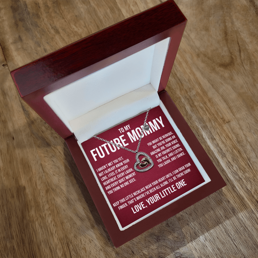 Gift for Future Mommy from Baby - "I Haven't Met You Yet" Necklace