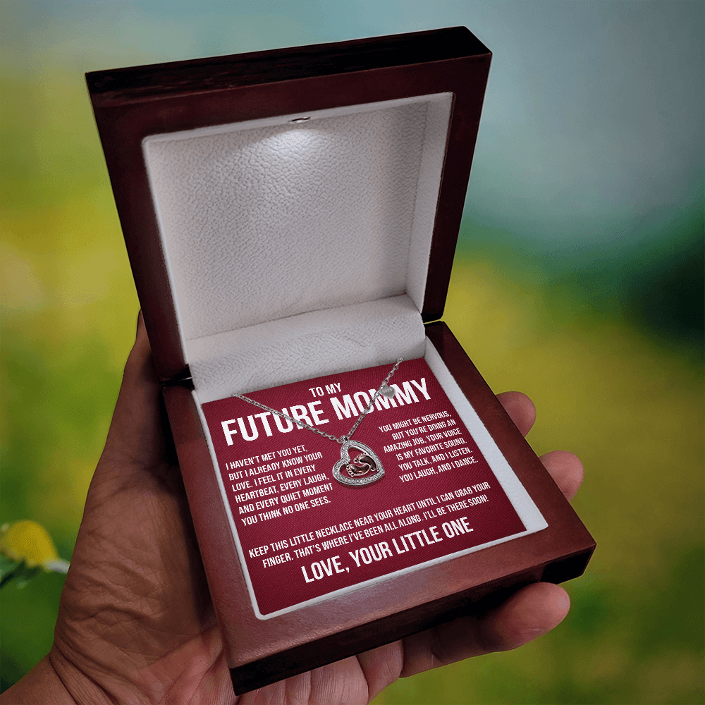 Gift for Future Mommy from Baby - "I Haven't Met You Yet" Necklace