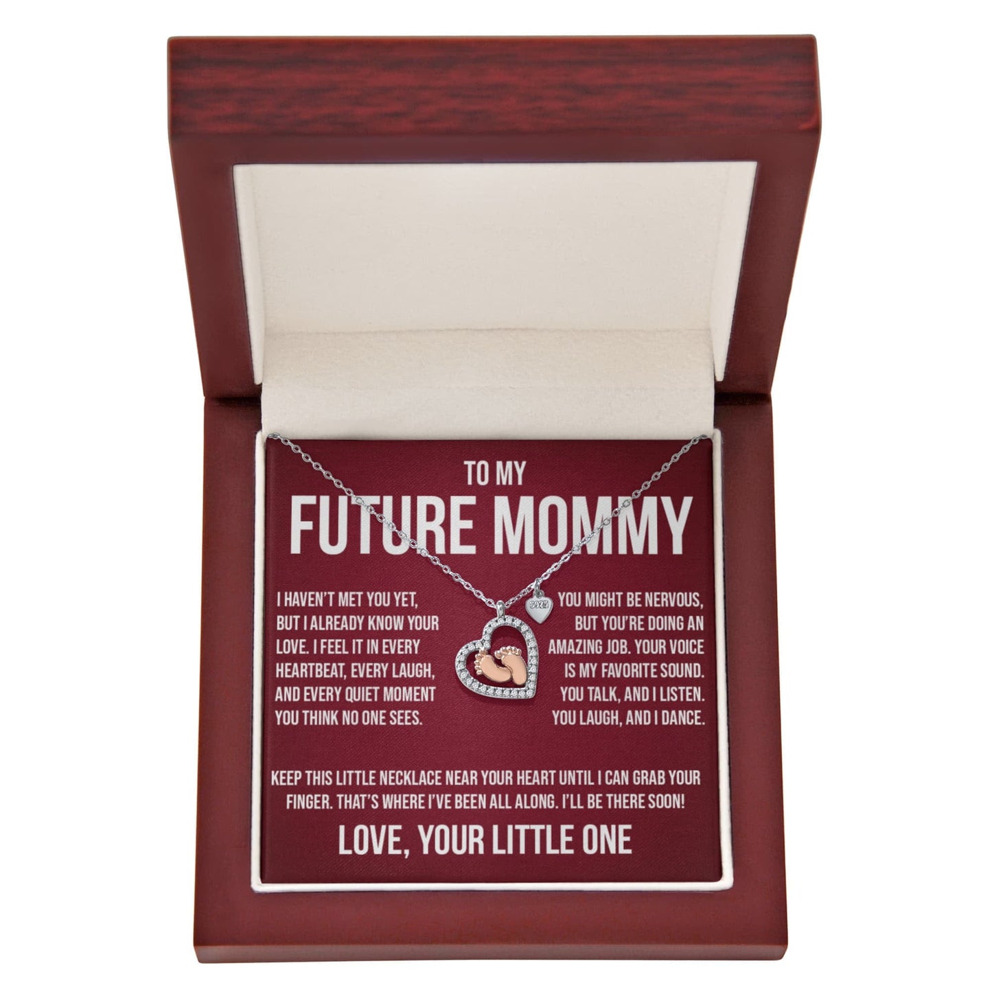 Gift for Future Mommy from Baby - "I Haven't Met You Yet" Necklace