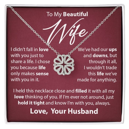 Gift for Wife from Husband - Magnetic Hearts Necklace