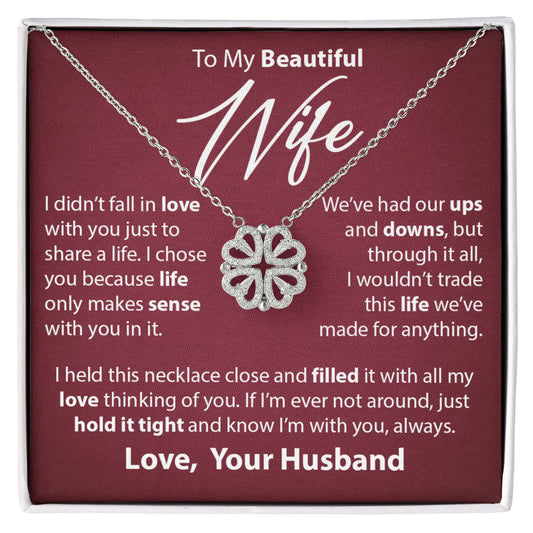 Gift for Wife from Husband - Magnetic Hearts Necklace