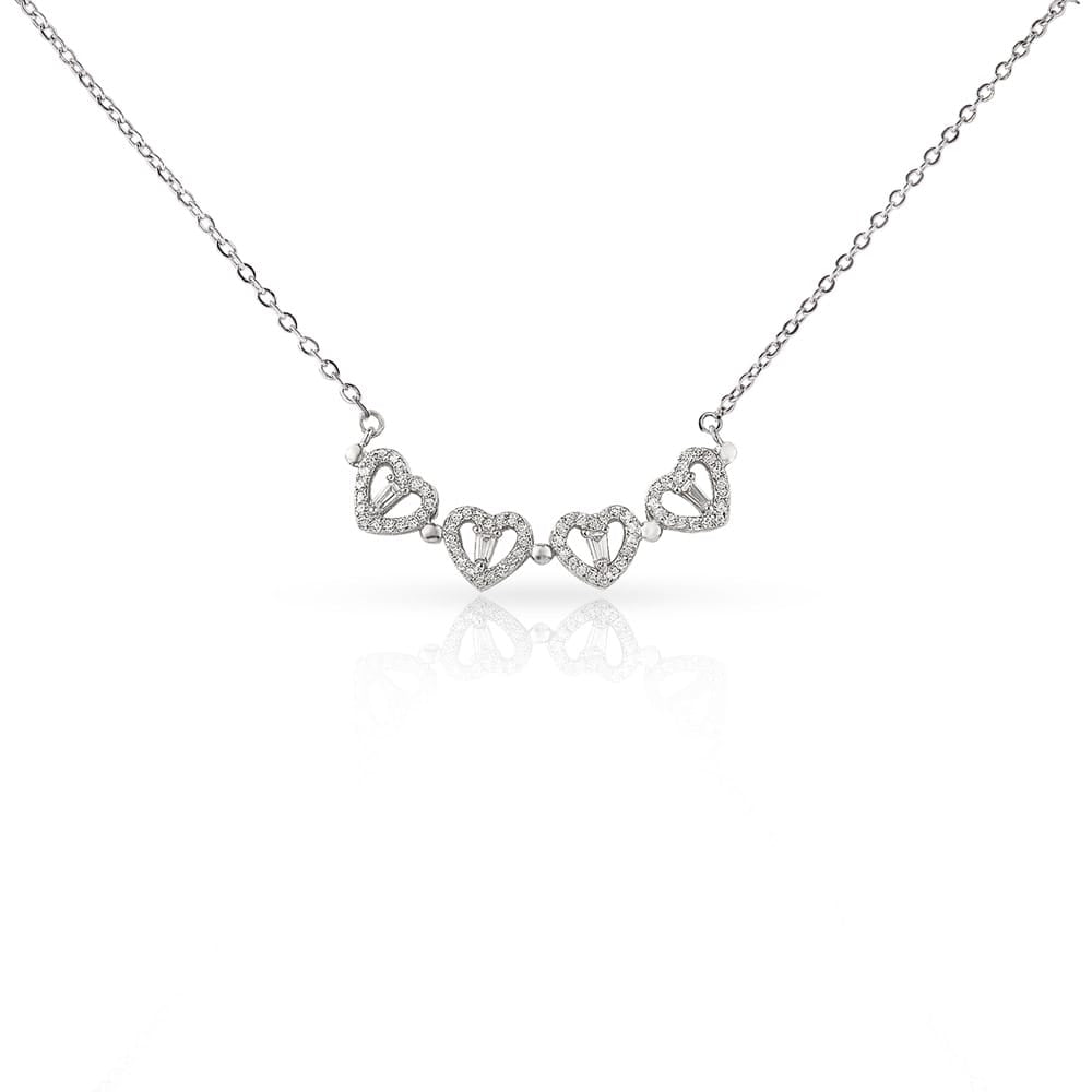 Gift for Wife from Husband - Magnetic Hearts Necklace