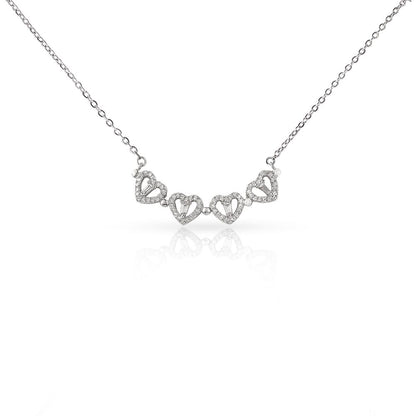Gift for Wife from Husband - Magnetic Hearts Necklace