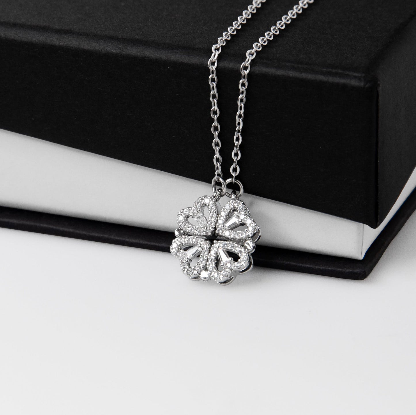 Gift for Wife from Husband - Magnetic Hearts Necklace