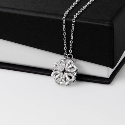 Gift for Wife from Husband - Magnetic Hearts Necklace