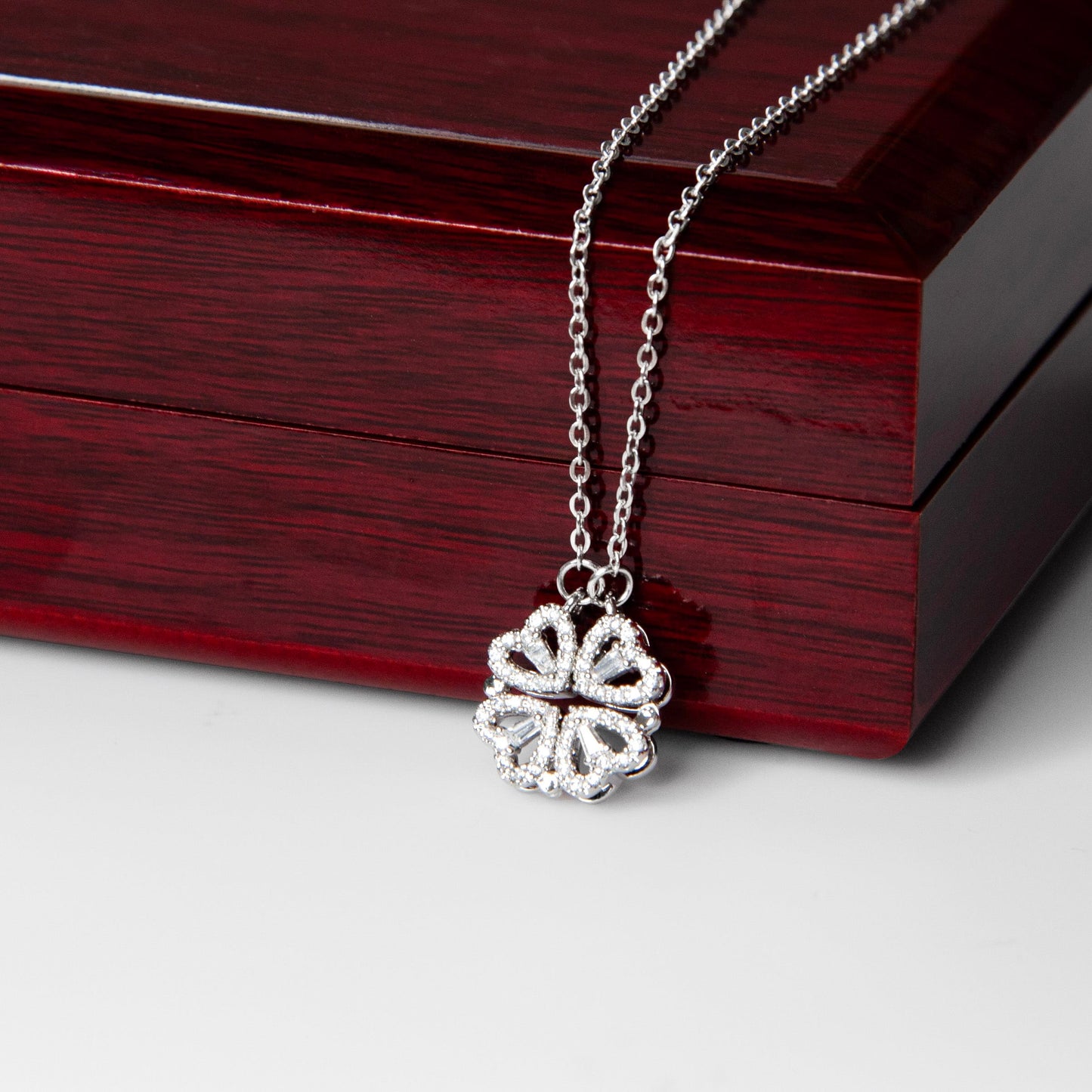 Gift for Wife from Husband - Magnetic Hearts Necklace