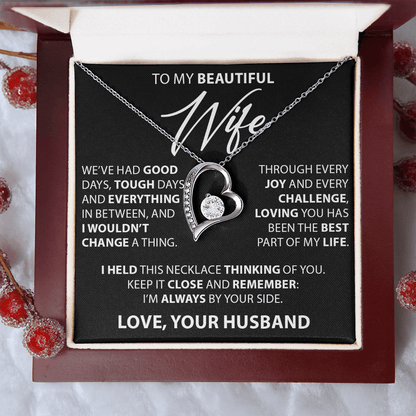 Gift for Wife from Husband - "Good and Tough Days" Necklace