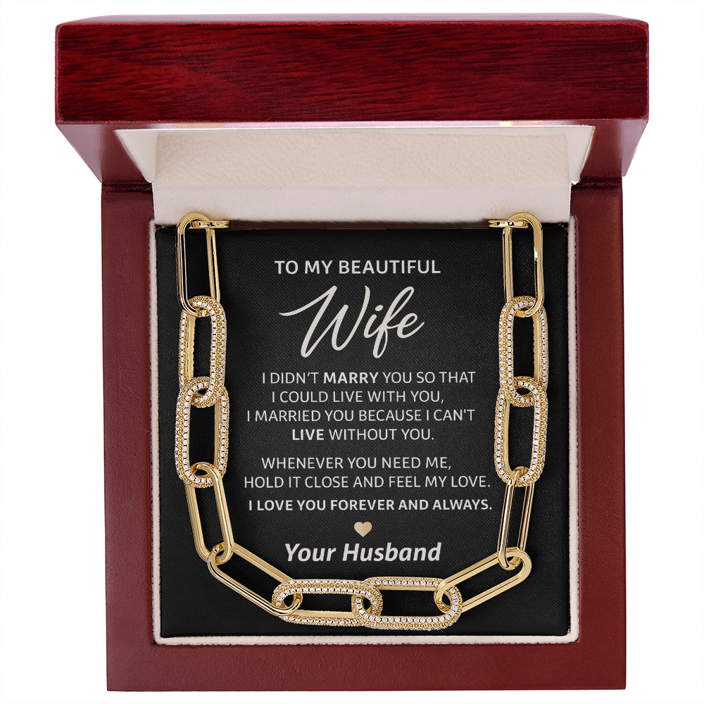 Gift for Wife from Husband - "Linked Chain" Necklace