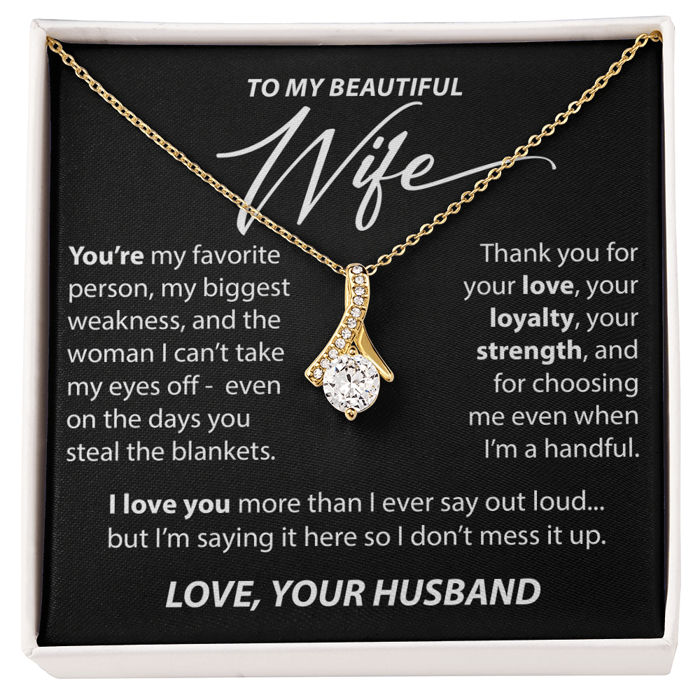Gift for Wife from Husband - "You're My Favorite Person" Necklace