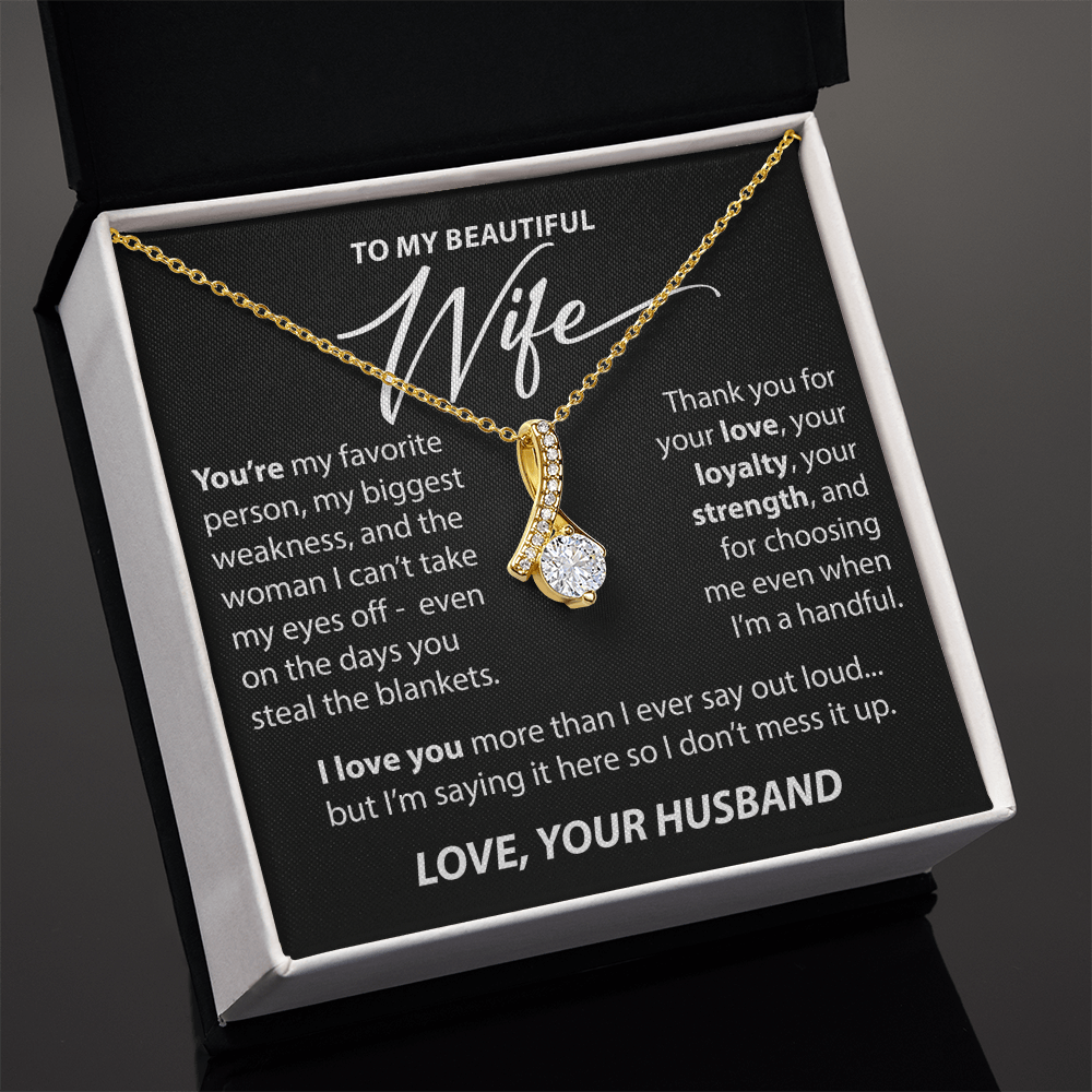 Gift for Wife from Husband - "You're My Favorite Person" Necklace