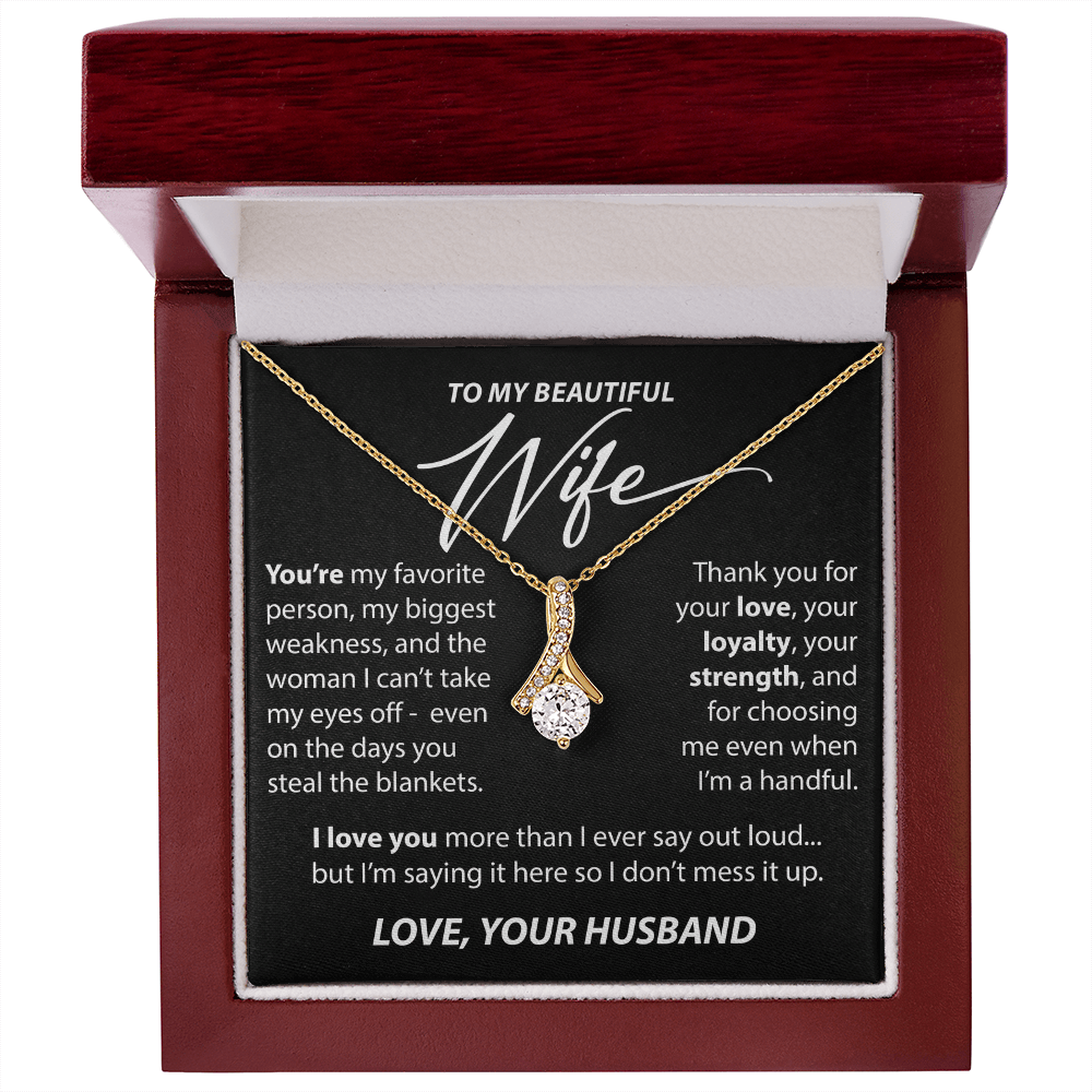 Gift for Wife from Husband - "You're My Favorite Person" Necklace