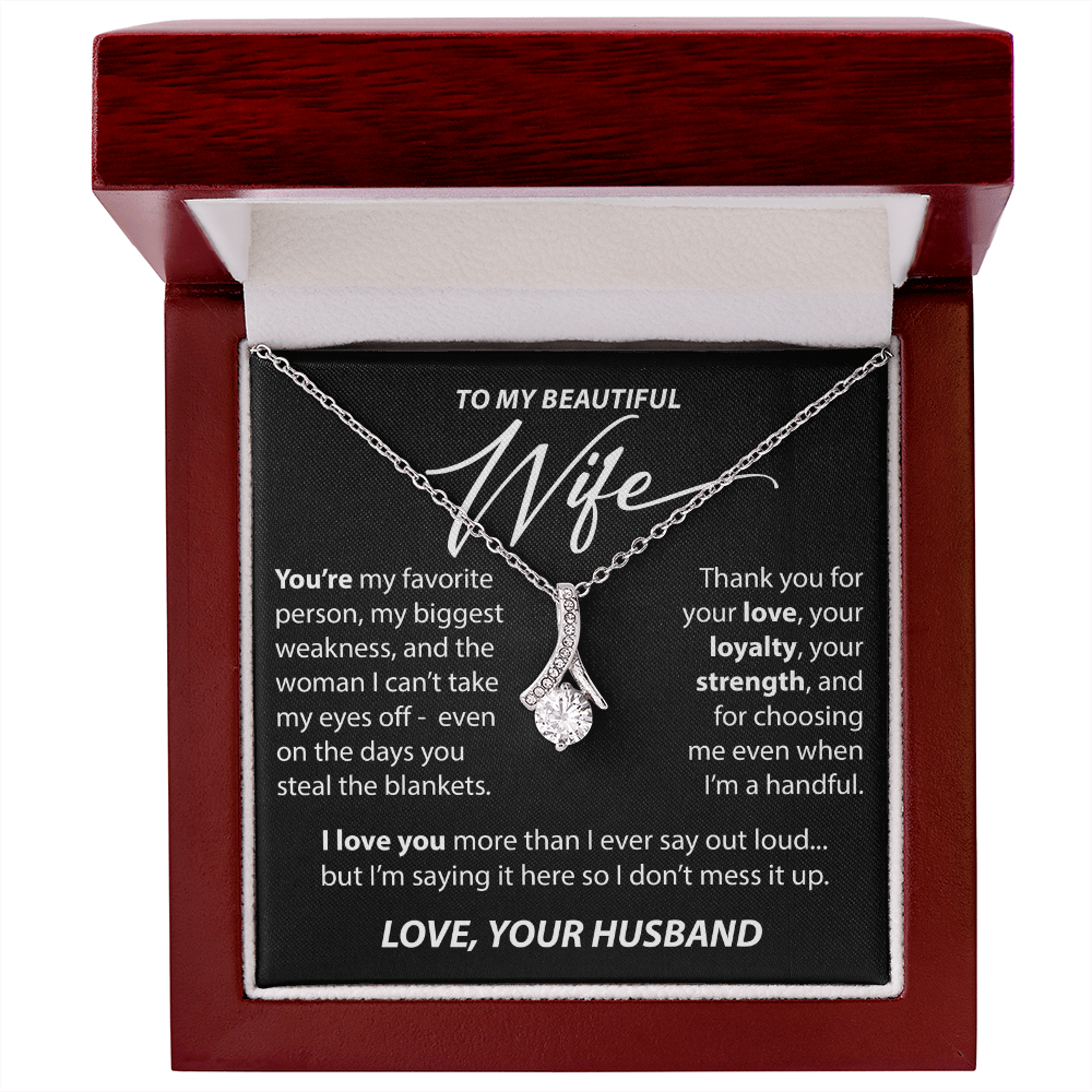Gift for Wife from Husband - "You're My Favorite Person" Necklace