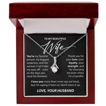 Gift for Wife from Husband - "You're My Favorite Person" Necklace