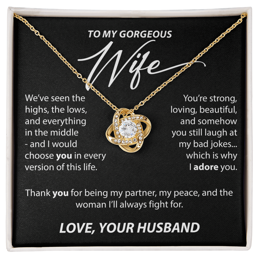 Gift for Wife from Husband - "Highs and Lows" Necklace