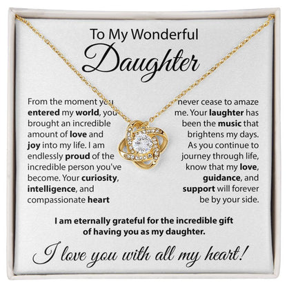Gift for Daughter - "From The Moment You Entered The World" Necklace