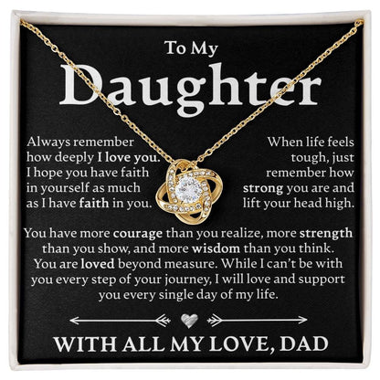 Gift for Daughter from Dad - "Always Remember" Necklace
