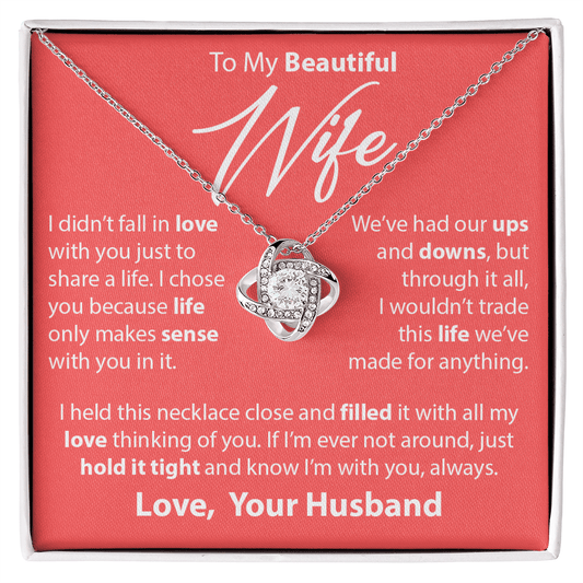 Gift for Wife from Husband - "I Chose You" Necklace
