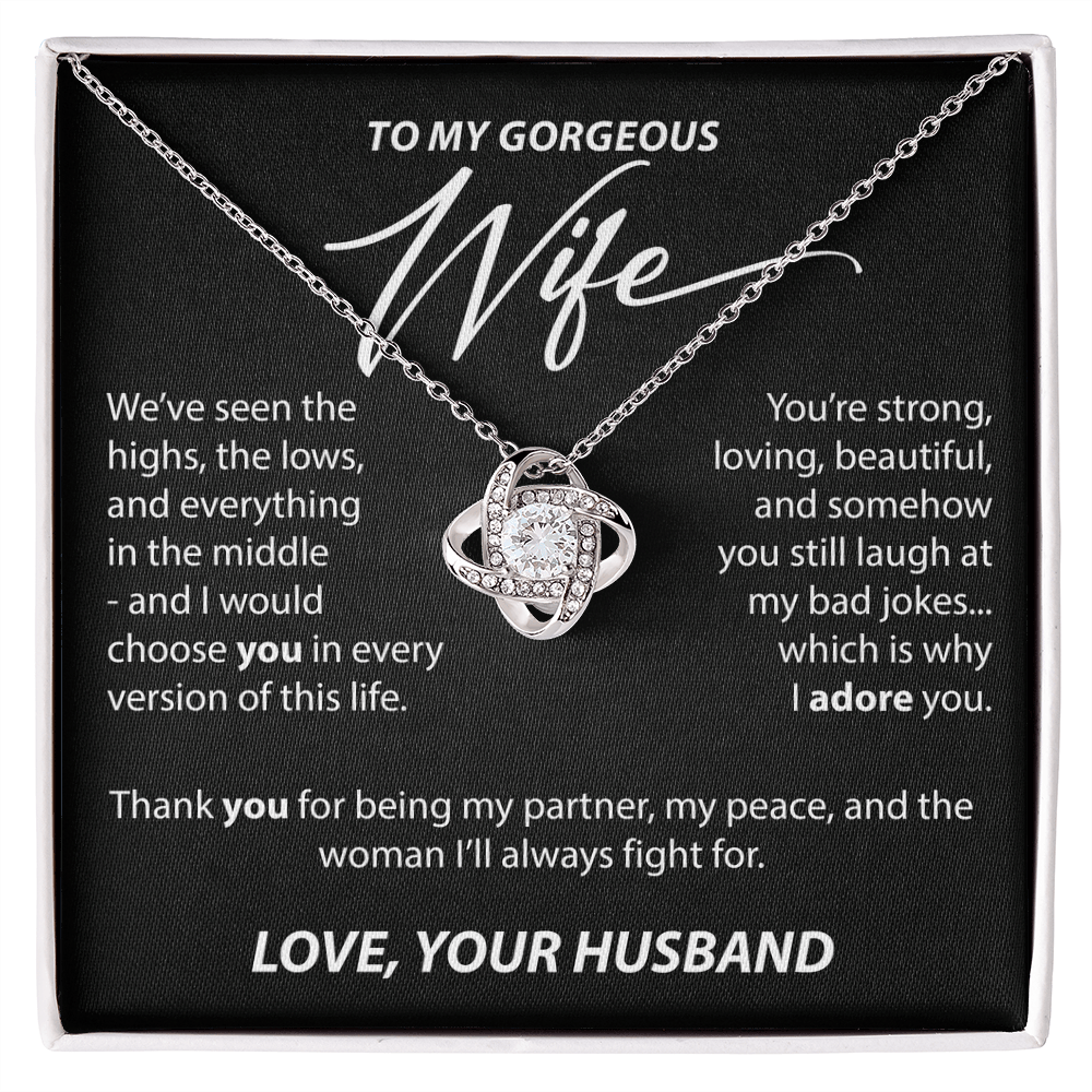 Gift for Wife from Husband - "Highs and Lows" Necklace