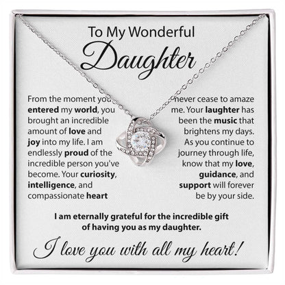 Gift for Daughter - "From The Moment You Entered The World" Necklace