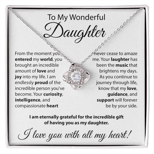 Gift for Daughter - "From The Moment You Entered The World" Necklace