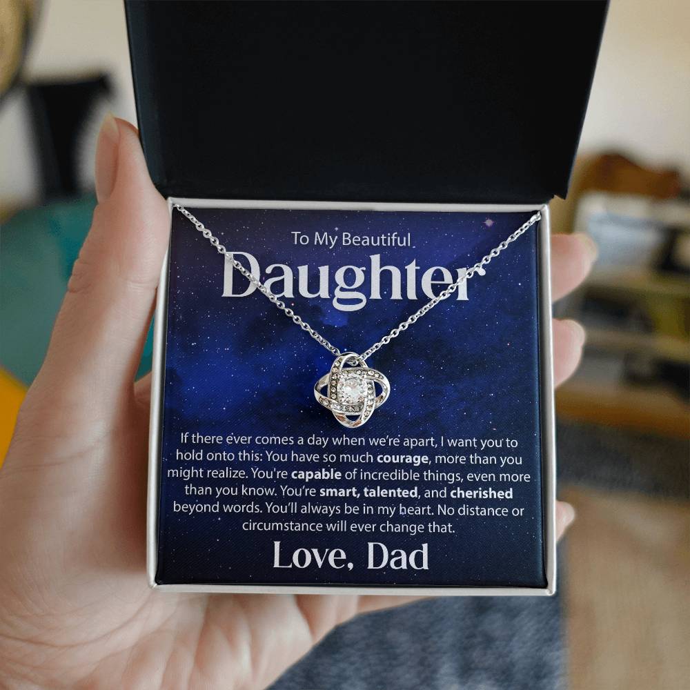 Gift for Daughter from Dad - "If There Ever Comes A Day" Necklace