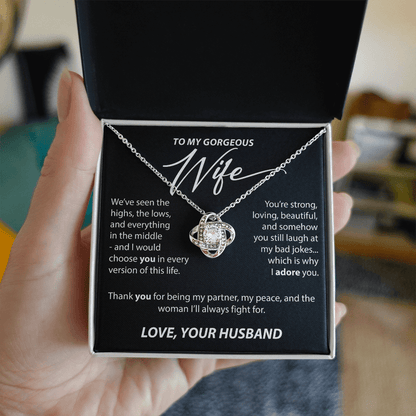 Gift for Wife from Husband - "Highs and Lows" Necklace