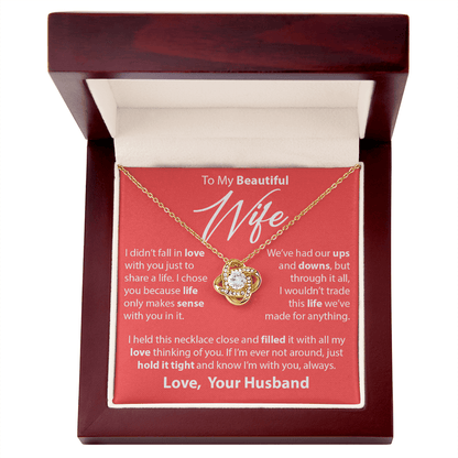 Gift for Wife from Husband - "I Chose You" Necklace