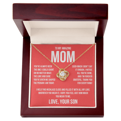Gift for Mom from Son - "You Have Always Been The One" Necklace
