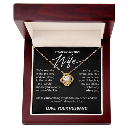 Gift for Wife from Husband - "Highs and Lows" Necklace