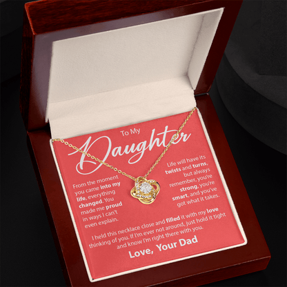 Gift for Daughter from Dad - "From The Moment You Came Into My Life" Necklace