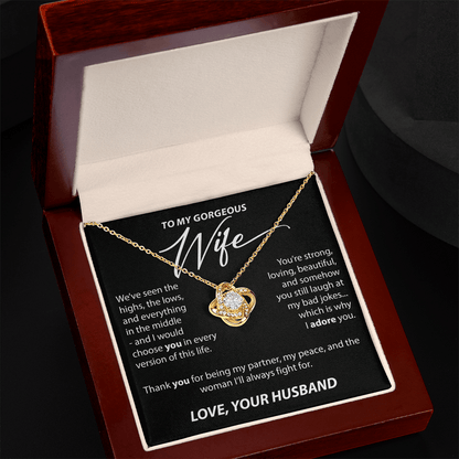 Gift for Wife from Husband - "Highs and Lows" Necklace