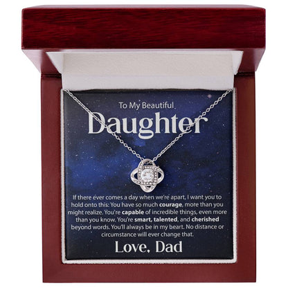 Gift for Daughter from Dad - "If There Ever Comes A Day" Necklace