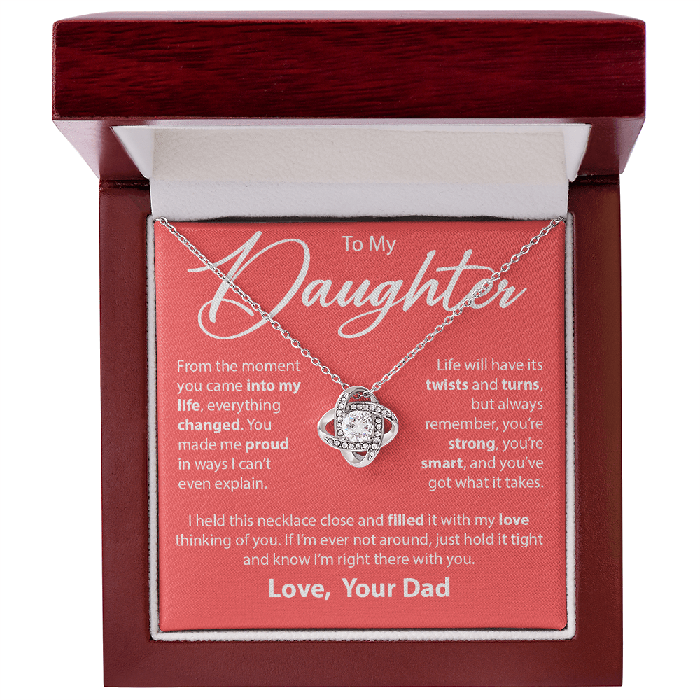 Gift for Daughter from Dad - "From The Moment You Came Into My Life" Necklace