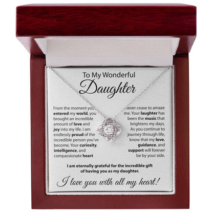 Gift for Daughter - "From The Moment You Entered The World" Necklace