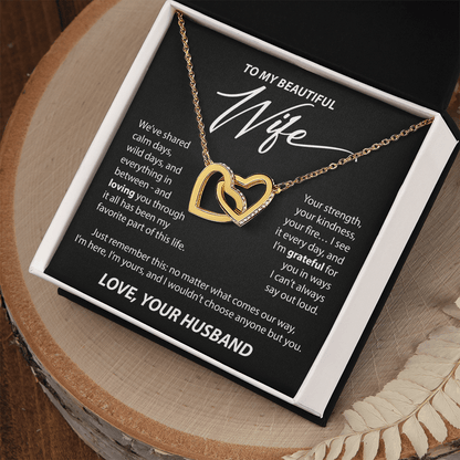 Gift for Wife from Husband - "Calm and Wild Days" Necklace