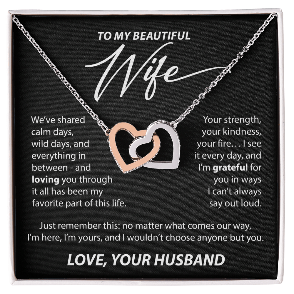 Gift for Wife from Husband - "Calm and Wild Days" Necklace