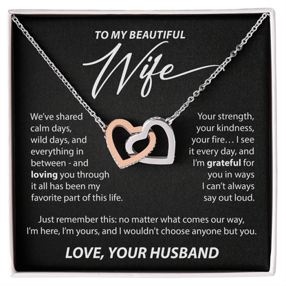 Gift for Wife from Husband - "Calm and Wild Days" Necklace