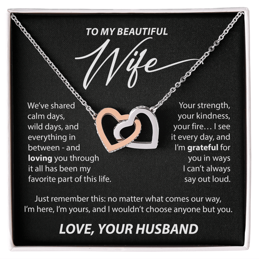 Gift for Wife from Husband - "Calm and Wild Days" Necklace