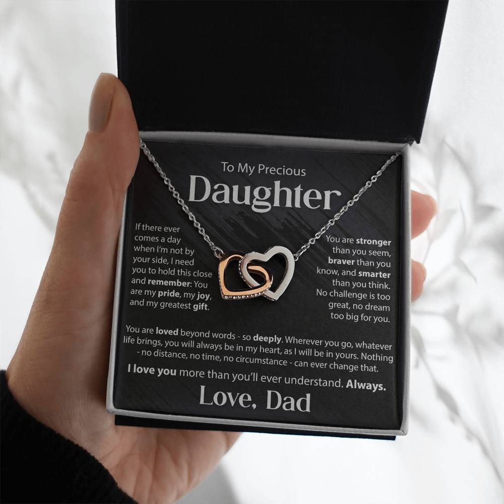 Gift for Daughter from Dad - "If There Ever Comes A Day" Necklace