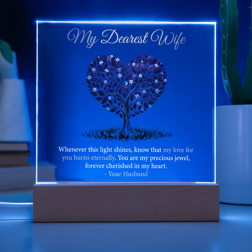 My Dearest Wife - Acrylic Square Plaque