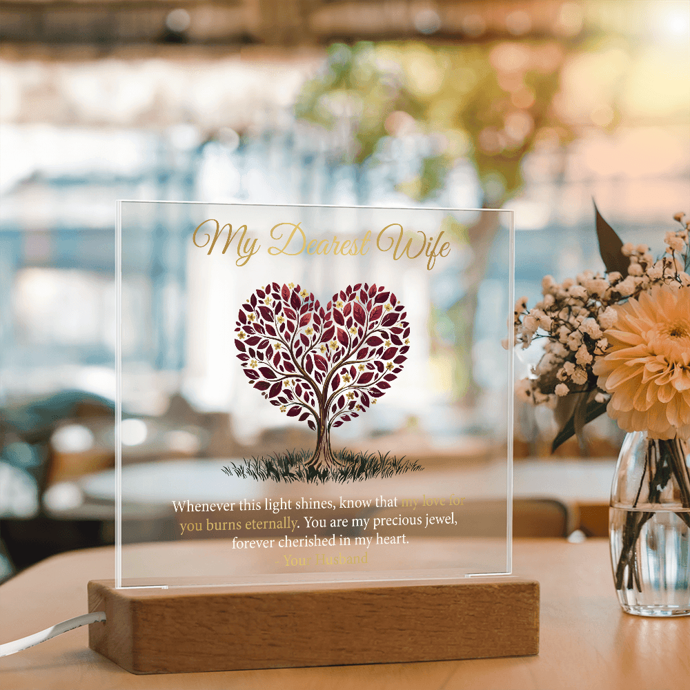My Dearest Wife - Acrylic Square Plaque