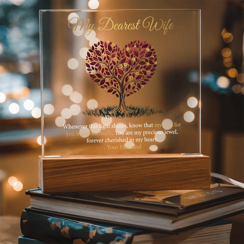 My Dearest Wife - Acrylic Square Plaque